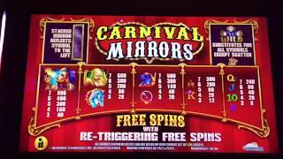 CARNIVAL of MIRRORS Slot Bonus & Re Trigger BIG WIN!