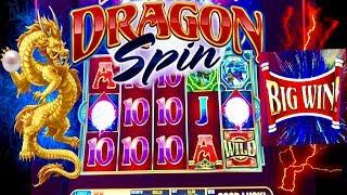 2 PEARL RARE WIN!MUST WATCH BIG WIN! DRAGON SPIN SLOT MACHINECASINO GAMBLING LAS VEGAS SLOTS!