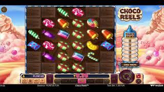 Choco Reels slot machine by Wazdan gameplay  SlotsUp