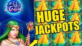 DOUBLE DEEP SEA JACKPOTS!  Back to Back Handpays Playing Max Bet Slots at Foxwoods!