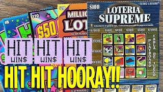 HIT HIT HOORAY!! $200 TEXAS LOTTERY Scratch Offs
