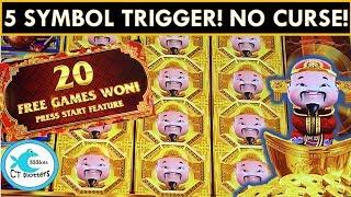 THIS SLOT WAS ON FIRE!  DANCING FOO SLOT MACHINE! 5 SYMBOL TRIGGER!