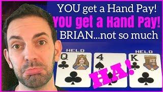 High Limit Poker - No Hand Pay for Brian Theme Thursdays Live Play  Slot Machine Pokies at Caesars