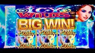 FIRST SPIN BONUS ICY WILDS SLOT MACHINE! HOT or NOT? BY IGT!!