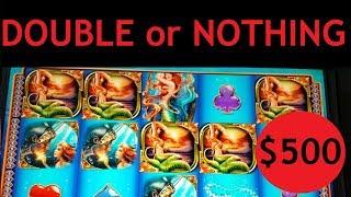 LIVE PLAY! $500 DOUBLE or NOTHING!  Sea Tales HIGH LIMIT Slot Machine Casino LAS VEGAS Videos