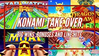 (Konami Take Over) Big Wins!!! in Bonuses, Line Hits @(Jamul Casino) in Southern San Diego. 4K 2160p