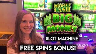 BONUS! Mighty Cash Big Money Green Slot Machine!