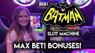 Batman! Slot Machine! Max Bet! BONUSES!!