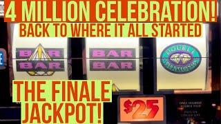 DOWN TO MY LAST $50 AND BAM! HAND PAY! Part 6 Double Diamond Deluxe Celebration $15 $20 & $50 Spins