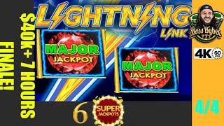 6 JACKPOTS! 2 MAJORS! EPIC FINALE! Bengal Treasures Lightning Link $40k in 7 HOURS! Ep4!