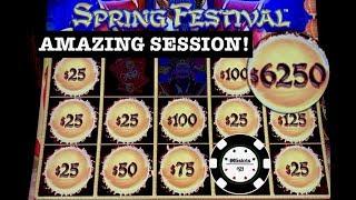 •DRAGON LINK SPRING FESTIVAL •MASSIVE $6250 ORB •(5) HANDPAYS & HUGE EPIC WINNING SESSION •