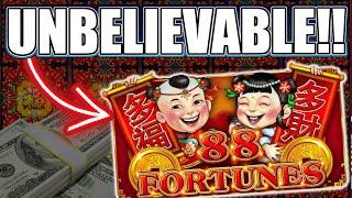 THE BEST JACKPOTS ALWAYS HAPPEN ON MAX BET!  HIGH LIMIT 88 FORTUNES!