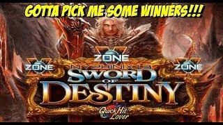 •X Zone• Sword of Destiny Slot Bonus & Progressive Wins!