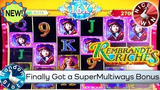 New️Rembrandt Riches Masterpiece Slot Machine Big Bonus