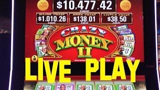 Crazy Money II Live play at max bet $3.20 IT Slot Machine