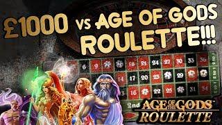 £1,000 vs AGE of GODS Roulette!!!
