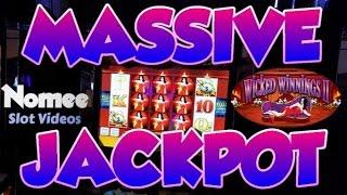 MASSIVE MEGA JACKPOT!!! (Not Mine) Wicked Winnings 2 Slot Machine