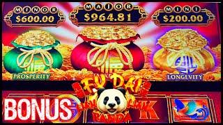 HIGH LIMIT Fu Dai Lian Lian Panda Slot Machine ️$17 Bonus Round Slot Machine Casino