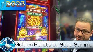 Golden Beasts Slot Machine by Sega Sammy at #IGTC2023