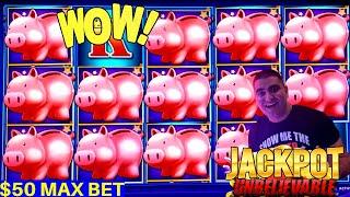 High Limit Piggy Bankin $50 Max Bet HANDPAY JACKPOT | High Limit Lightning Link HANDPAY JACKPOT