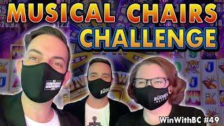 Musical Chairs  SLOT MACHINE Challenge Edition with Marco and Britt!