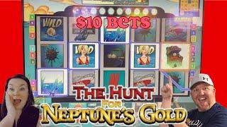 $10 BETS ON THE HUNT FOR NEPTUNE'S GOLD | Does John RED SCREEN it to a profit?