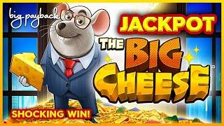 JACKPOT HANDPAY, WOW! The Big Cheese Slot - LOVED IT!!