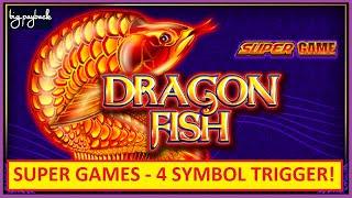 SUPER FREE GAMES! Dragon Fish Slot - 4 Symbol Trigger!