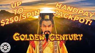 Dragon Link Golden Century HANDPAY JACKPOT ~ HIGH LIMIT $125 Bonus Round Slot Machine W/ $250 Spins