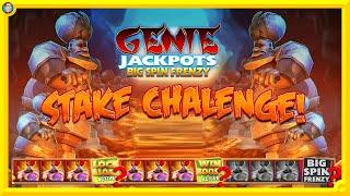 Genie Jackpots Big Spin Frenzy Stake Challenge up to £5 a Spin!