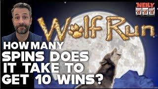 I KEEP SPINNING UNTIL I WIN 10 TIMES ON WOLF RUN SLOT MACHINE!