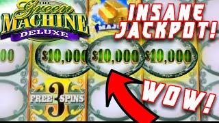 $100,000 OF WINS ON THE GREEN MACHINE  HIGH LIMIT MASSIVE WINS  JACKPOT HANDPAY