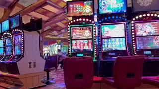 MOHEGAN SUN:  Walking the Slot Machines and the casino floor at the of Casino of the Sky
