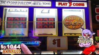 BANKROLL $500 (1/5) Triple Cash, Old school slot machine @San Manuel Casino 赤富士スロット軍資金$500