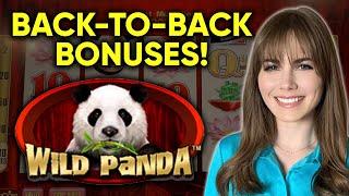 Back 2 Back BONUSES! First Time Playing Wild Panda Slot Machine Outside Of Wonder 4!