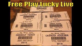 Free Play Lucky Slot Live MING WARRIOR Slot machine & Lightning Link Grand Sighting! @ San Manuel