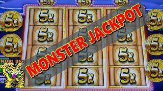 OMG !!! FINALLY GOT A GIANT JACKPOT !!First 5x5x5x Jackpot on YouTube CAPTAIN RICHES Slot (ags)