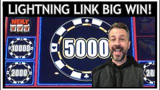 LADDER BETTING LEADS TO A BIG WIN ON LIGHTNING LINK!