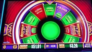 RIGGED Wonder 4 Slot play - Timber Wolf Deluxe & Buffalo Gold - All Bonuses 5/30/17