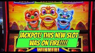 JACKPOT HANDPAY ON A NEW SLOT!  LOVED IT!  Fang Bian Pao Lions High Limit