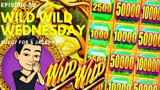$500 WILD WILD WEDNESDAY! QUEST FOR A JACKPOT [EP 50] WILD WILD EMERALD Slot Machine (Aristocrat)