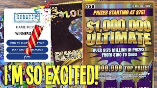 I'M SO EXCITED!  2X $50 TICKETS  Playing $150 TEXAS LOTTERY Scratch Offs