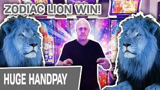 JACKPOT HANDPAY on Zodiac Lion Slots  Win Win Win on DRAGON LINK