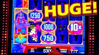 BIG WIN WITH A HUGE MULTIPLIER!!!! * I LOVE THIS GENIE!!! - Las Vegas Casino Slot Machine Bonus Win