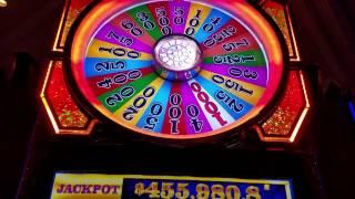 WHEEL OF FORTUNE SLOT MACHINE MAX BET  BONUSES!