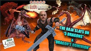 The Raja Slays on 5 Dragons and Dragon's Dominion | The Big Jackpot