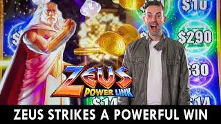 Zeus Strikes 3 Lighting Symbols For A Bonus Win