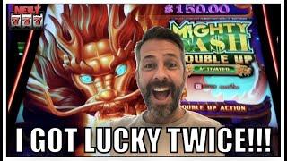 I NEVER win on this slot, but this time I got lucky twice!!