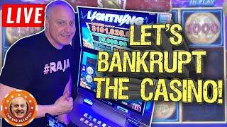 • LIVE Let’s Bankrupt the Casino • High Limit Slot Jackpots at The Monarch Casino