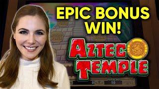 EPIC BONUS! Aztec Temple Slot Machine! BIG WIN! Super Lucky Picking!
